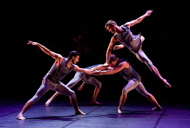 The 10-member all-male ensemble BalletBoyz, from Great Britain, is on a five-week tour of the United States. Here, they perform "Mesmerics," by Christopher Wheeldon.



Elliott Franks