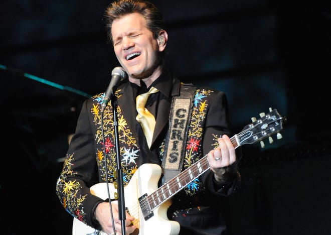 Chris Isaak and his band open Super Bowl 50 week with a free concert at Justin Herman Plaza on Saturday.

CALIXTRO ROMIAS/RECORD FILE 2012