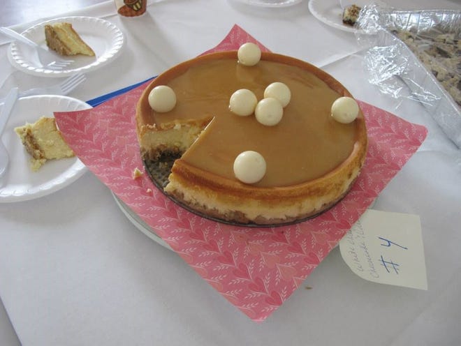 A white chocolate cheesecake was among the entries in last year's dessert contest at Osterville's Chocolate Fest. The contest will once again be held during this year's festival on Feb. 6.