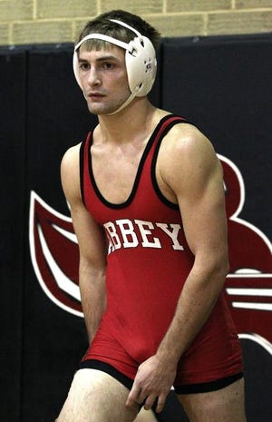 Belmont Abbey wrestler Scott Bosak, shown here in a Nov. 3 match, earned Division II All-American status as a sophomore and is looking to improve this year as a junior.
