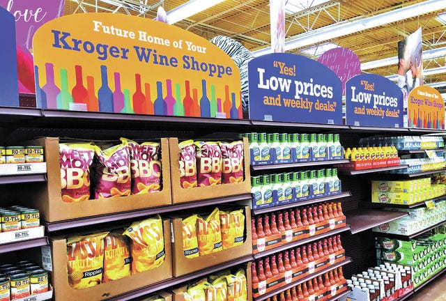 Kroger, Publix and Food Lion in Spring Hill could start shelving wine as early as June 1, pending approval of the state. (Staff photo by Jay Powell)