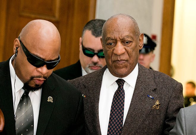 Comedian Bill Cosby arrives at the Montgomery County Courthouse in Norristown on Wednesday morning, Feb. 3, 2016, for the second day of hearings.