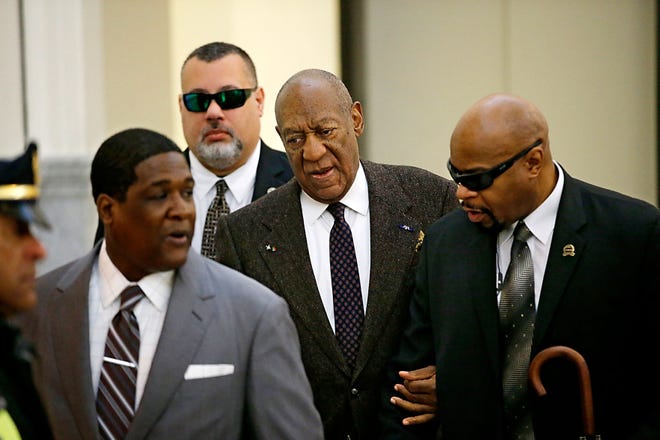 Bill Cosby arrives at the Montgomery County Courthouse in Norristown on Wednesday morning, Feb. 3, 2016, for the second day of hearings.