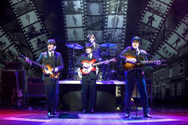 Opening the Ogunquit Playhouse season is the international musical sensation "Let It Be," a celebration of the music of the Beatles, rocking the stage from May 18 to June 11. Photo by Paul Coltas.