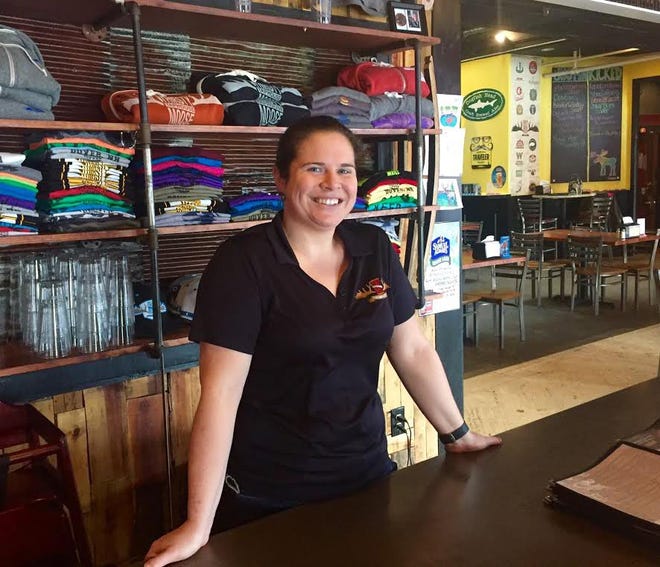 Erin Blake, assistant manager at Thirsty Moose Taphouse in Dover, said she expects a big crowd for Sunday's Super Bowl 50. John Doyle/Fosters.com