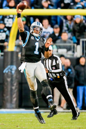 Panthers quarterback Cam Newton is known for his athleticism, his charisma and his celebrations, but his teammates say that he works incredibly hard. THE ASSOCIATED PRESS