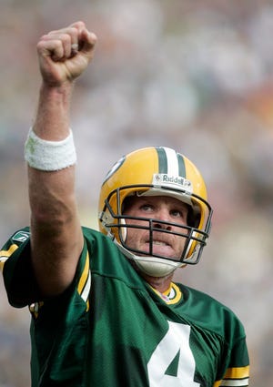 Quarterback Brett Favre, who played most of his career with the Green Bay Packers, was elected to the Hall of Fame in his first season on the ballot. The Associated Press