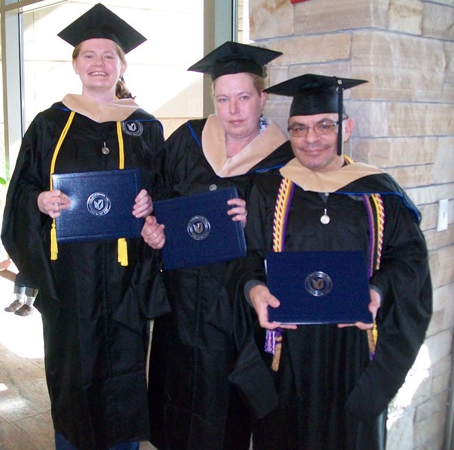 Amy Jo Haynes, Allison Blodgett and Ricardo Arellano, family members and recent graduates. Courtesy photo