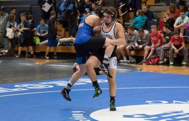 Wallkill senior 195-pounder Garrett Betcher didn't start wrestling until his freshman year and is among the favorites to win a Section 9 Division I wrestling title this week. PHOTO PROVIDED