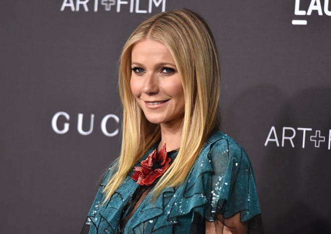 In this Nov. 7, 2015 file photo, Gwyneth Paltrow attends LACMA 2015 Art+Film Gala at LACMA in Los Angeles. Opening statements have begun in the trial of a man accused of stalking Gwyneth Paltrow. A prosecutor says Dante Soiu has stalked Paltrow for 17 years and sent her 66 letters between 2009 and 2015. (Photo by Jordan Strauss/Invision/AP)