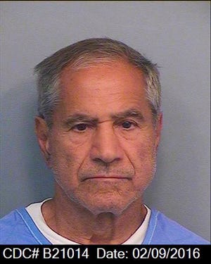 This Tuesday, Feb. 9, 2016, photo provided by the California Department of Corrections and Rehabilitation shows Sirhan Sirhan. For nearly 50 years, Sirhan has been consistent: He says he doesn't remember fatally shooting Sen. Robert F. Kennedy in a crowded kitchen pantry of the Ambassador Hotel in Los Angeles. The Jerusalem native, now 71, has given no inkling that he will change his story at his 15th parole hearing set for Wednesday, Feb. 10, 2016, in San Diego. He is serving a life sentence that was commuted from death when the California Supreme Court briefly outlawed capital punishment in 1972. (California Department of Corrections and Rehabilitation via AP)