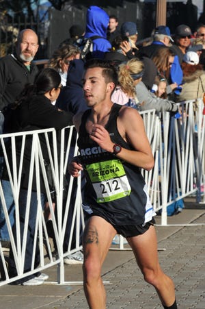 Barstow's Anthony Solis runs in the Rock ‘n’ Roll Arizona Half Marathon in January. Solis, who is competing at the U.S. Olympic Marathon Trials on Saturday, finished 17th in that race with a time of 1 hour, 7 minutes, 46 seconds.

(Submitted Photo)