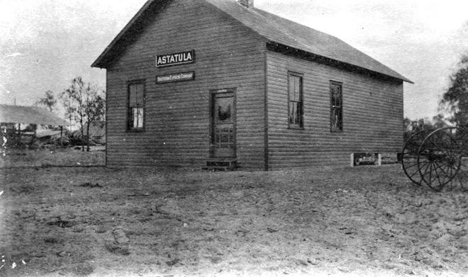 The train depot for Astatula's Southern Express Company railroad is shown. The town was originally called Astabula. SUBMITTED