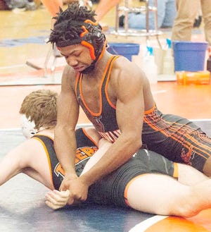Kewanee’s Lewis Robinson finished third at 145 pounds at the Class 1A Stanford Olympia Sectional and qualified for the state tournament.
