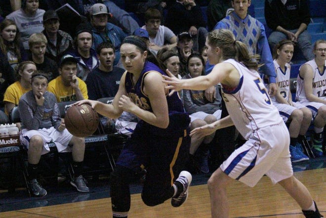 Eighth grader Callie Ronningen scored 27 points, including sixth-seeded Lakota-Edmore's first eight in overtime, to lead the Raiders to the District 7 title with a 50-47 win against fourth-seeded Benson County.