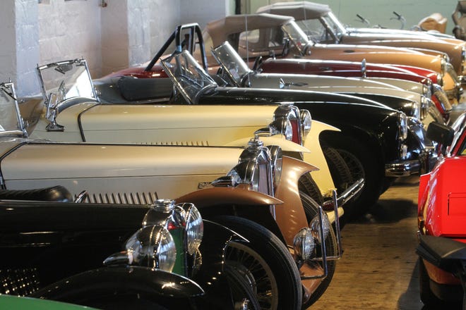 The garage of Oxford Motorcars is full of exotic foreign cars. About 30 are for sale, 20 are in storage for clients and the rest belong to the staff. The Providence Journal/Bob Breidenbach