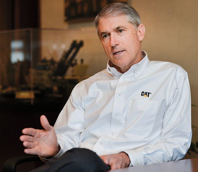 Ed Rapp, a group president at Caterpillar Inc., talks about his career at Caterpillar and his plans to retire after being diagnosed with ALS and his efforts to fight the degenerative disease of the nerve cells that control muscular movement.