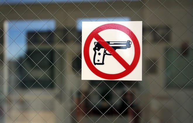 Brittany Randolph/The StarThe City of Shelby removed an ordinance that prohibited concealed handguns on city property. Shelby Police Department is one of two locations that still prohibits concealed handguns.