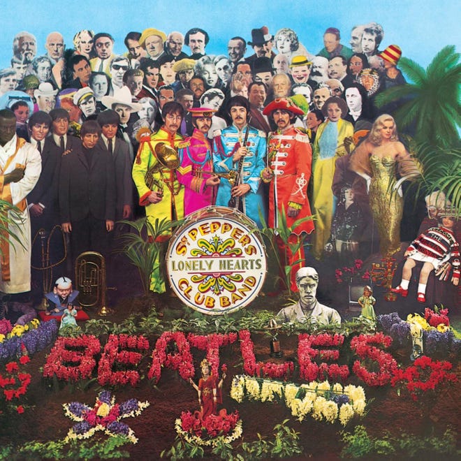 The Beatles' "Sgt. Pepper's Lonely Hearts Club Band" album.