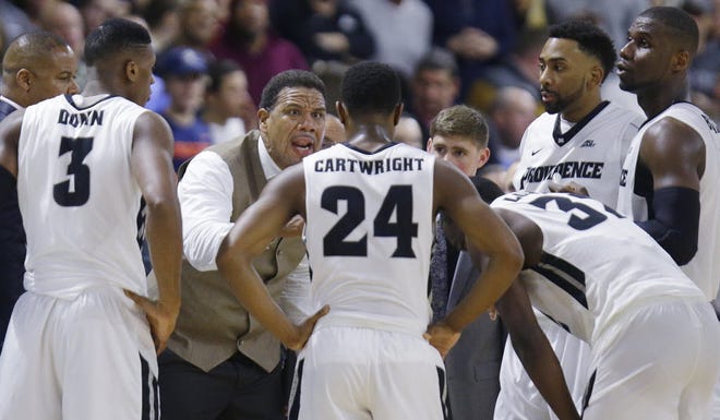 The Big East has two, sure-fire NCAA teams in Villanova and Xavier. PC, and coach Ed Cooley, talking to his team during last Wednesday's game against the Musketeers, will prove in the next if it belongs in the Big Dance, too.