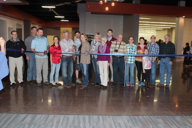 A ribbon cutting ceremony was held Friday afternoon, Feb. 19, in the City Plaza in Devils Lake.