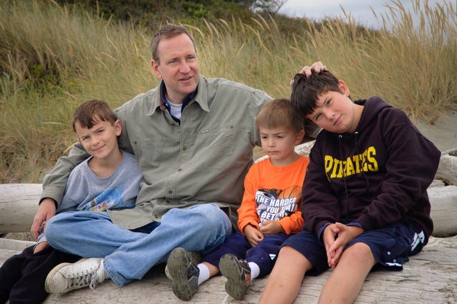 Dennis Hartman, seen here with his nephews, credits intravenous ketamine treatments with turning around his depression, which had led him to consider suicide. "I don't consider myself permanently cured," he says, "but now it's something I can manage." Courtesy of Dennis Hartman