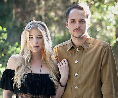 Singer-songwriters Shawn Fisher and Jordyn Jackson are Flagship Romance, who will perform Friday evening in this month’s Musical Hospitality coffeehouse at the Boss Community Center, 221 W. First St.