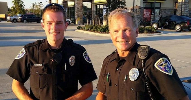 Kris Kruse and his father, Jack Kruse, both work for the Clermont Police Department.