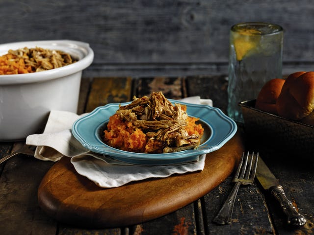 FAMILY FEATURES Slop-Cooked Pork with Soy and Smashed Sweet Potatoes 
 FAMILY FEATURES Peppery Country Pork Stew