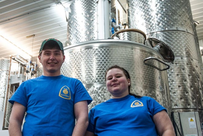 Perry and Sadie Lewis are FFA Alumni members whose roots are in the Penn Yan Chapter. The siblings, photographed at Torrey Ridge Winery, where Sadie is now head winemaker, set their career paths in agriculture using skills they sharpened in FFA.
