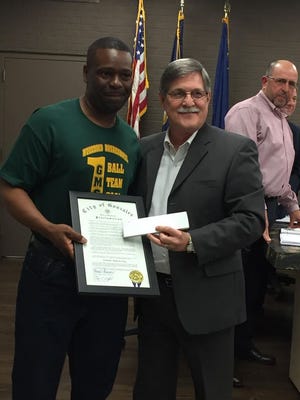 Andrews was awarded a key to the city and mayoral proclamation, proclaiming Feb. 15, 2016 as Dwayne Andrews Day in Gonzales.
