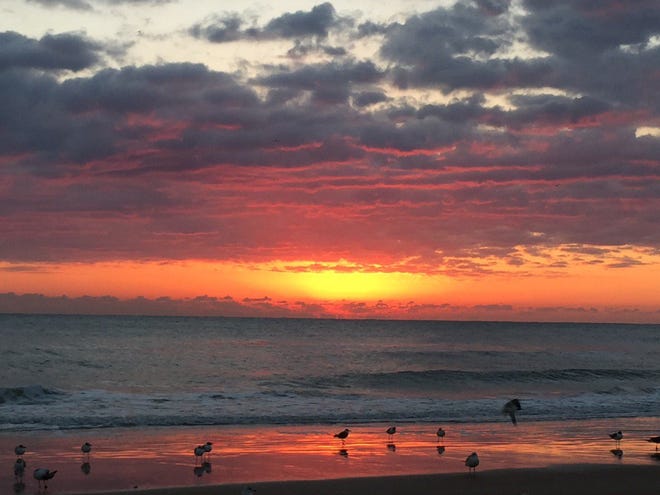 Beautiful colors in an Ormond Beach sunrise Friday morning. Photo by Jim Haug.