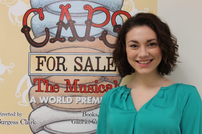 Charlotte Wallace, of Boxford, will appear in Boston Children’s Theatre’s musical, “Caps For Sale,” running March 5-13 at Wimberly Theatre at the Boston Center for the Arts, 527 Tremont St., Boston. The play follows the story of a salesman who balances his entire inventory of caps on his head. Tickets cost $20-$35 and are available at 617-933-8600 or bostonchildrenstheatre.org. School group discounts available. Courtesy Photo