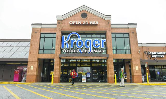 The Kroger grocery store at College Station Shopping Center at College Station and Barnett Shoals roads in Athens.