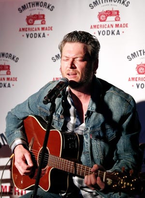 Recording artist Blake Shelton performs onstage during the Smithworks Vodka Los Angeles Launch on Feb. 23, 2016, in West Hollywood, Calif. Photo by Rich Polk/Getty Images for Smithworks Vodka
