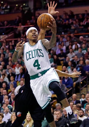 Celtics guard Isaiah Thomas led all scorers with 30 as the Celtics defeated the Trail Blazers, 116-93, on Wednesday night. The Associated Press