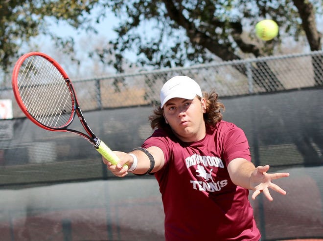 Josh Dean, along with teammate Jeremy Roberson, finished third in the boys doubles “A” draw at the Brownwood Invitational tennis tournament Thursday.