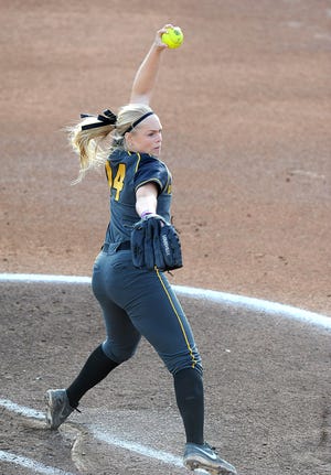 Missouri pitcher Paige Lowary will be wearing a face mask when she returns to the circle. Lowary was hit in the face with a line drive Saturday but avoided serious injury.
