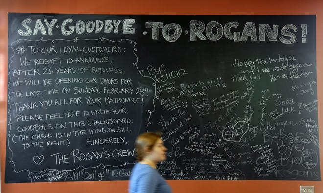 After 26 years in business, the community recently bid farewell to Rogan's Bakery and Restaurant in Exeter.
File photo by Rich Beauchesne/Seacoastonline