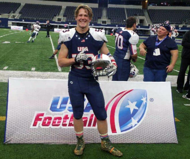Oak Hills' Benjamin Kaufer played in the International Bowl at AT&T Stadium, the home of the Dallas Cowboys in Arlington, Texas, on Feb. 6. Kaufer helped the United States beat a team from Canada.