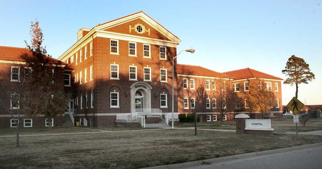 The hospital building at Larned State Hospital