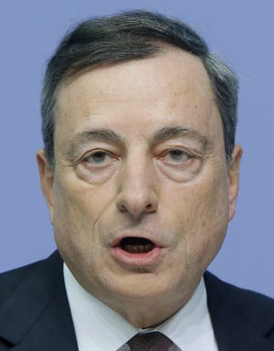 European Central Bank President Mario Draghi. File Photo/The Associated Press