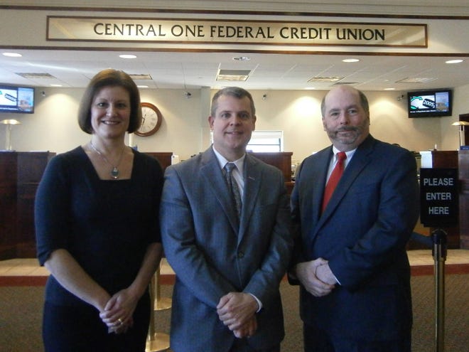 Central One Federal Credit Union announced David V. Kaiser, Christine Bates and Michael T. Murphy were all promoted. Courtesy Photo