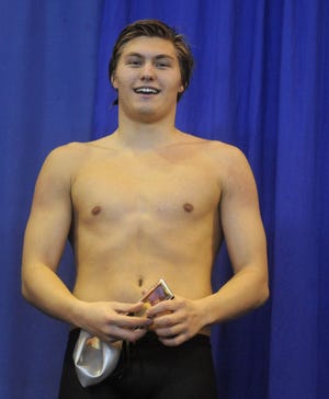 Alex Martin of Moorestown, All-County boys swimming and Boys Swimmer of the Year.