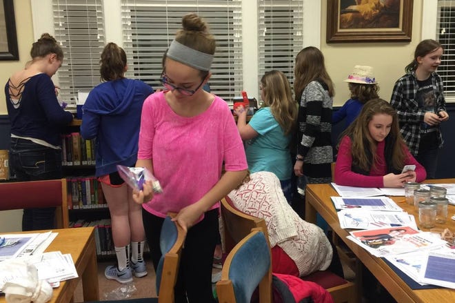 Courtesy photo

Teens work on various projects at Lane Memorial Library.