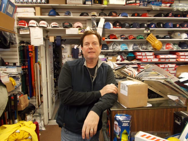 Bruce Morrow, co-owner of J&B Hockey and Sporting Goods in Fall River. MICK COLAGEO/FALL RIVER SPIRIT/SCMG