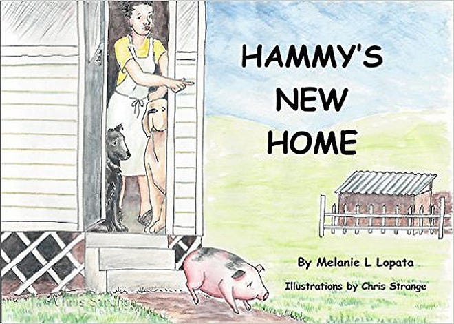 Local author Melanie Lopata, of Herkimer, recently self-published a children's book, “Hammy's New Home,” with illustrations by Chris Strange, of Little Falls. SUBMITTED PHOTO
