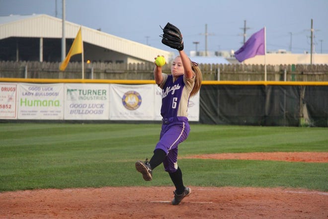 Julia Beck only gave up three hits in Ascension Catholic's 10-0 win over St. John. Photo by Kyle Riviere.