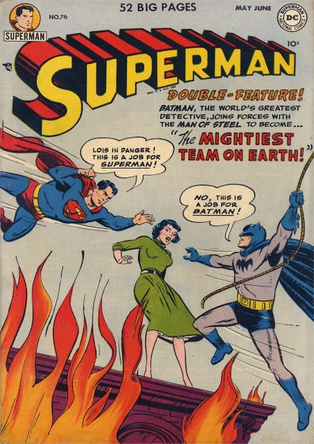 Word Balloons: Batman, Superman have fought, teamed up before in comics  pages