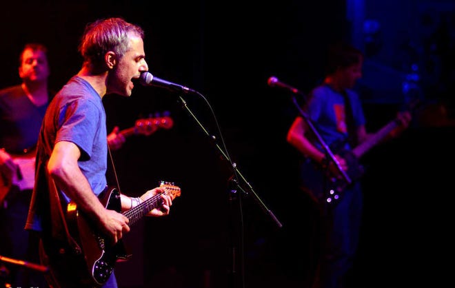 The Glands' frontman Ross Shapiro plays during the reopening of the Georgia Theatre on Monday, August 1, 2011 in Athens.